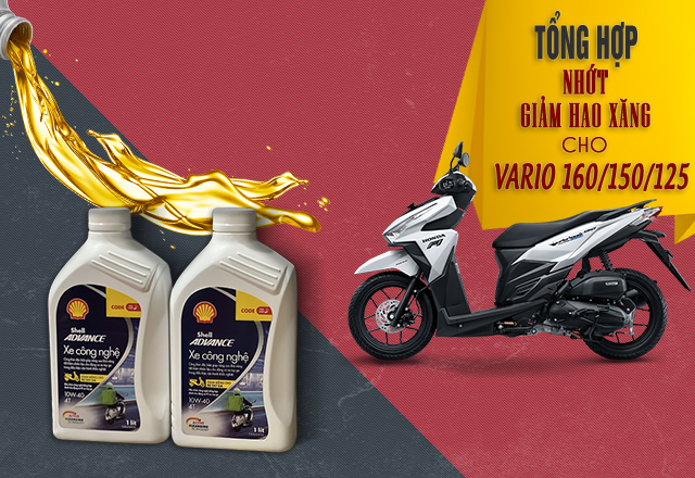 Tổng hợp nhớt giảm hao xăng cho xe tay ga vario 160150125 - 2
