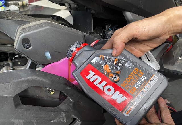Nhớt motul tay ga cho xe honda ab 160 vision vario loại nào tốt - 2