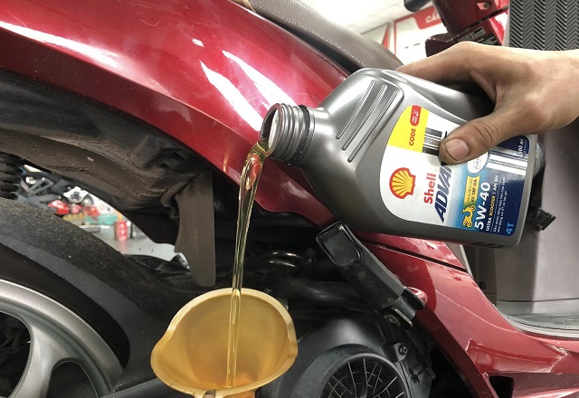 Nhớt shell tay ga cho xe honda vision sh mode pcx loại nào tốt - 2