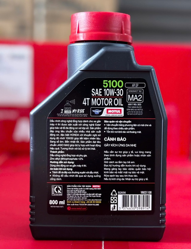 Nhớt motul 5100 4t 10w30 08l - 2