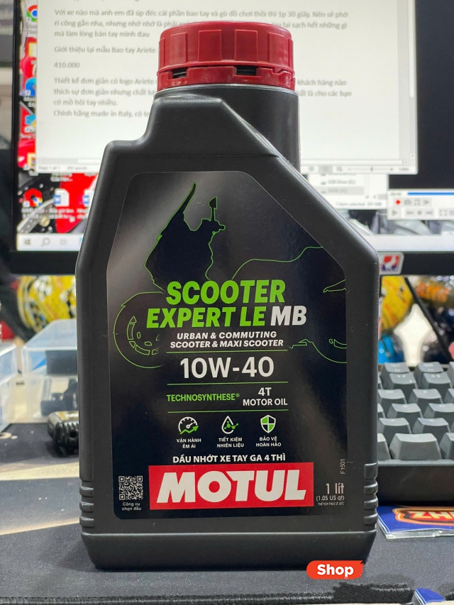 Nhớt motul scooter expert le 10w40 1l - 1
