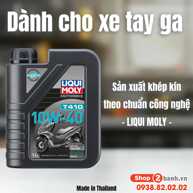 Nhớt liqui moly t410 scooter 10w40 1l - 1