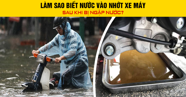 Làm sao biết nước vào nhớt xe máy sau khi bị ngập nước - 1