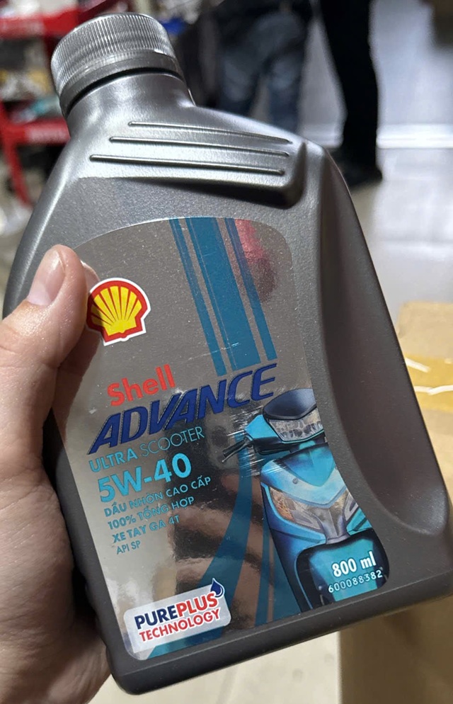 Nhớt shell advance ultra scooter 5w40 08l - 2