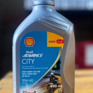 Nhớt Shell Advance City 10W40 0,8L