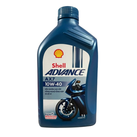 Nhớt Shell Advance AX7 10W40 Synthetic Based 1L