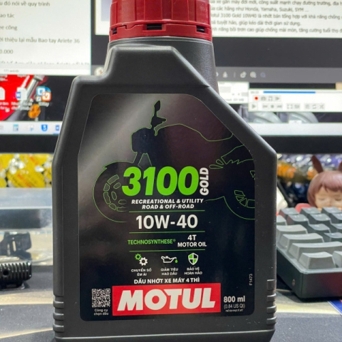 Nhớt Motul 3100 Gold 4T 10W40 0,8L