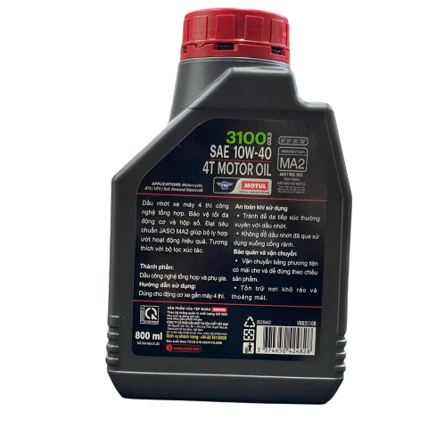 Nhớt Motul 3100 Gold 4T 10W40 0,8L