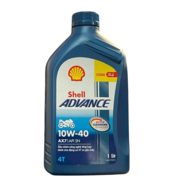 Nhớt Shell Advance AX7 10W40 Synthetic Based 1L