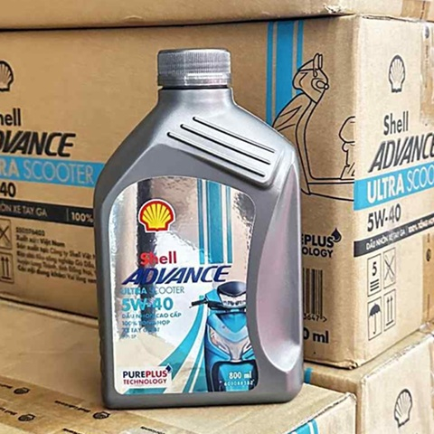 Nhớt Shell Advance Ultra Scooter 5W40 0,8L