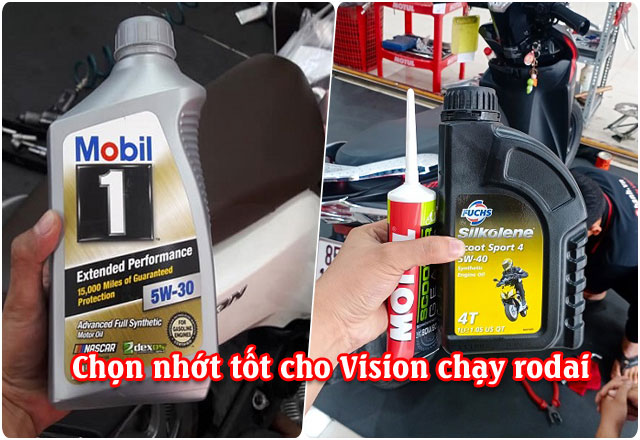 Chọn nhớt nào tốt cho xe Vision mới mua chạy rodai?