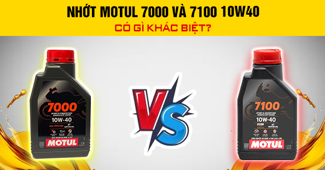 Nhớt Motul 7000 và 7100 10W40 có gì khác biệt?