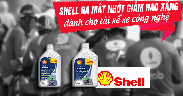 Shell ra mắt nhớt giảm hao xăng dành cho tài xế xe công nghệ