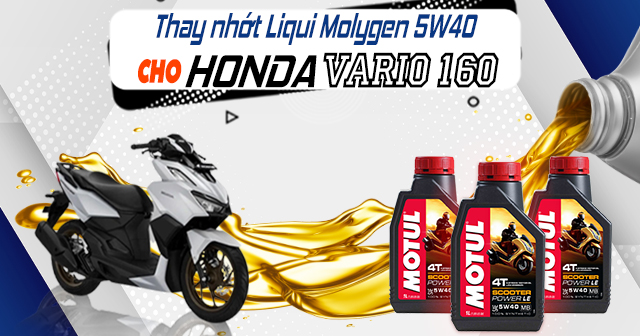 Thay nhớt Motul Scooter Power 5W40 cho Vario 160 có tốt không?