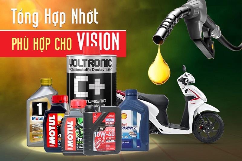 Tổng hợp nhớt xe máy tốt nhất phù hợp cho Vision Fi