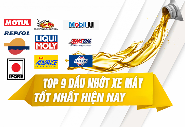 Top 9 dầu nhớt cho xe máy tốt nhất hiện nay 2026
